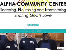 Tablet Screenshot of alphacommunitycenter.org